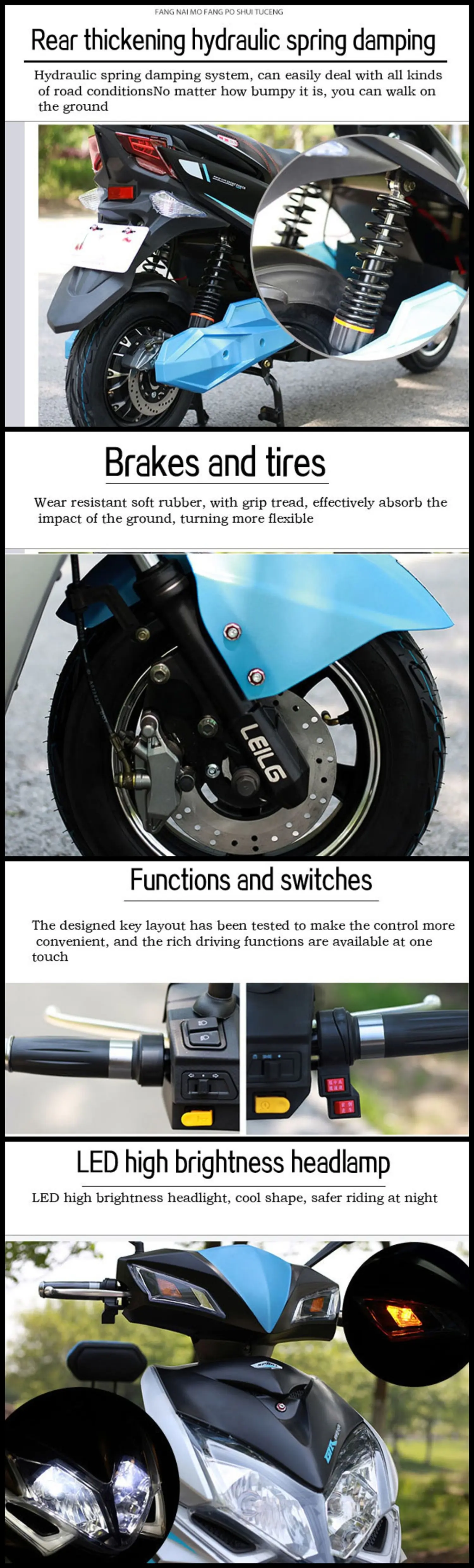 electric motorcycle for delivery